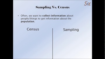 Solve4x Tutorials - Samples - Part 1 - Samples and Censuses