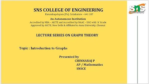 DT Based Lecture Video | Graph Theory | SNS Institution