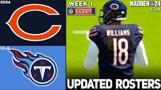 Bears vs. Titans | Week 1 | 2024 - 2025 Updated Rosters | Madden 24 PS5 Simulation by GLA 419 views 2 weeks ago 1 hour, 8 minutes