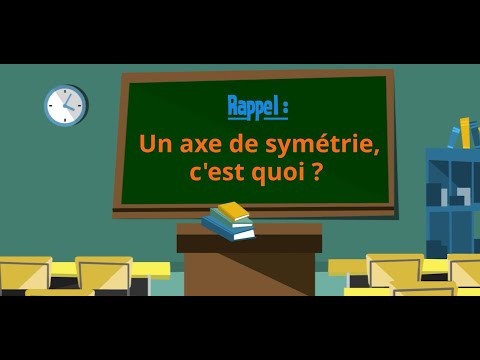 Vidéo: Qu'est-ce qu'un axe de symétrie ?