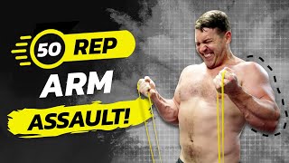 50 REP Kettlebell Arm Workout for BIGGER Biceps, Triceps, and Forearms!