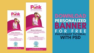 Download Personalized Banner for Free Photoshop Tutorial with PSD