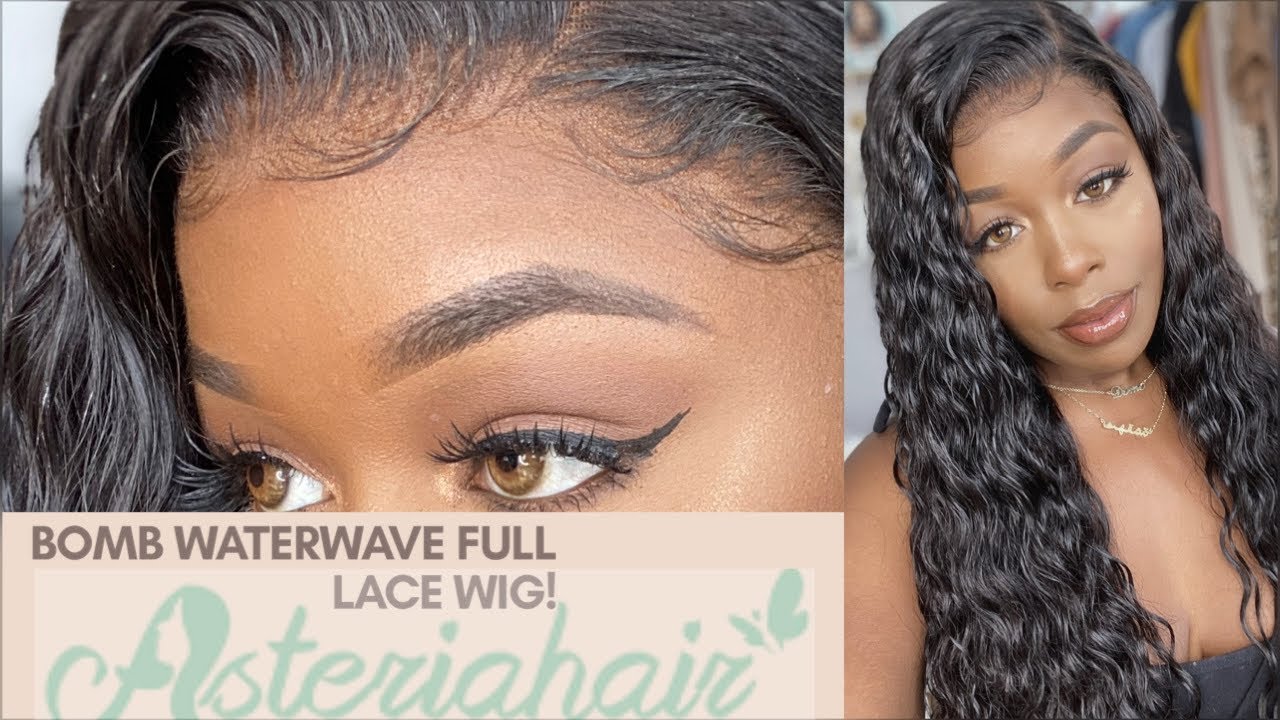 Natural Hairline! Complete Install & Styling! WaterWave Full lace Wig  Dry Moussing Tips AsteriaHair