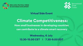 UN High-Level Political Forum on Sustainable Development: ITC Side Event on Climate Competitiveness