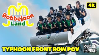 Typhoon at Bobbejaanland  - On Ride Roller Coaster POV in 4k 60fps