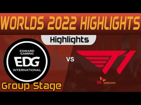 EDG vs T1 Highlights Group Stage Worlds 2022 EDward Gaming vs T1 by Onivia