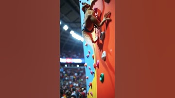 Video: Olympic Scaly Climb #music #olympics #lizard #climbing