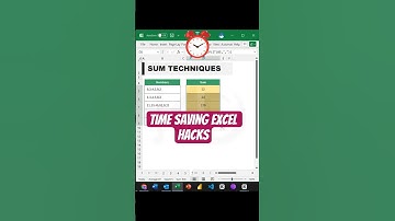 Sum techniques in Excel 2025 #excel #sum #textsplit
