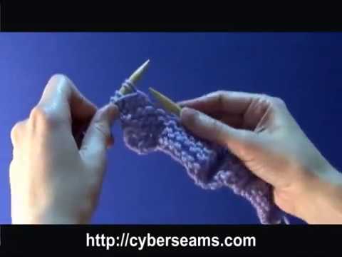 How To Knit Left Handed The Purl Stitch