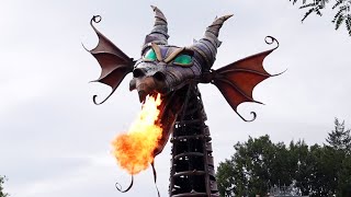Maleficent Fire Breathing Dragon Cavalcade at Disneyland Paris, Halloween Festival 2021