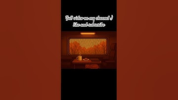 Cozy train ride pixel art — rainy fall day, warm and chill vibes. 🍁 Full vid on my channel :)