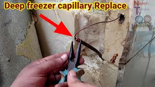 Deep freezer capillary replace|refrigerator capillary replace in Urdu/hindi