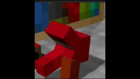 Among us in Minecraft Bookshelf. Made by /u/merigo8