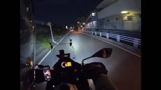 (社外ドライビングライトをつけてみた)カワサキヴェルシスX250モトブログNo12