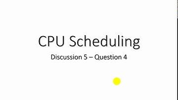OS 2023 - Discussion 6 - [Part 2/3] CPU Scheduling Example 2
