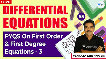 PYQs on First Order & First Degree Equations - 3 | Lec - 65 | Differential Equations | GATE/ESE Exam