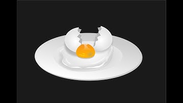 Corel Draw  A broken egg