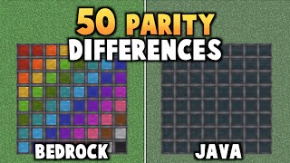 50 HUGE Differences Between The Two Editions Of Minecraft