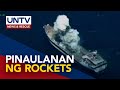 Barko, lumubog matapos paulanan ng bomba ng PH at US military sa maritime strike drill