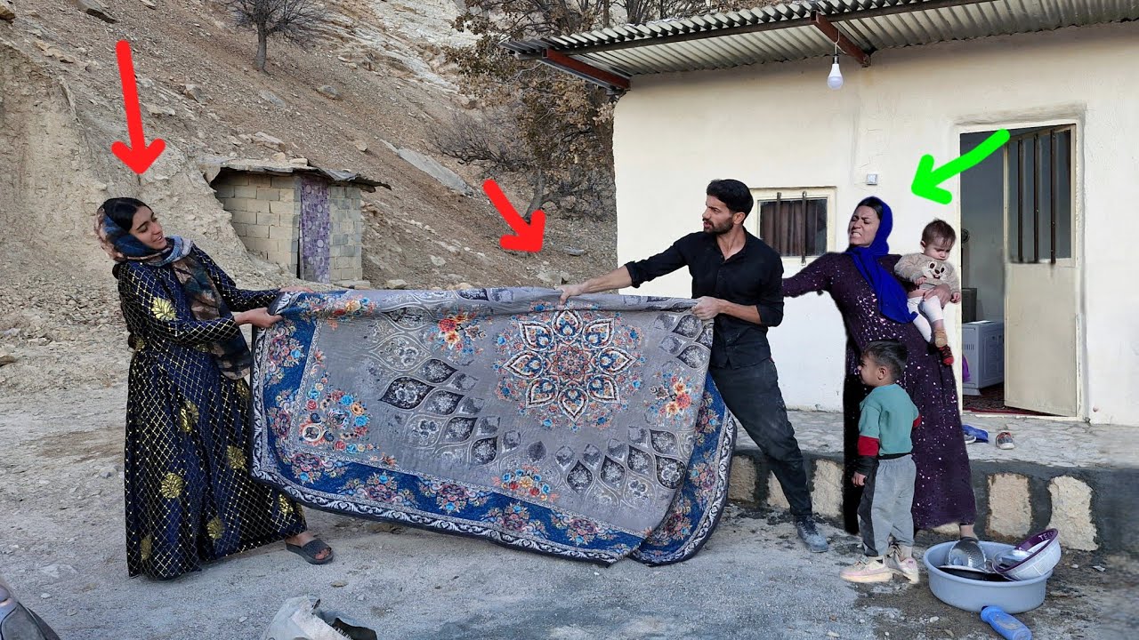 First Wife’s Jealousy: Trying to Take the Carpet While Ali Repairs the Porch 🏠👩‍❤️‍👨🚫