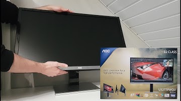 UNBOXING - AOC U3277PWQU 4K Monitor