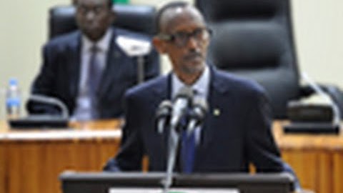 President Kagame at the Swearing in of the President of Senate- Kigali, 14 October 2014