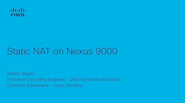 Configure Static NAT on Nexus 9000 | Tutorial