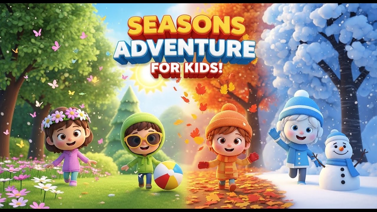 Seasons Adventure for Kids | Learn Spring, Summer, Autumn & Winter Fun ...