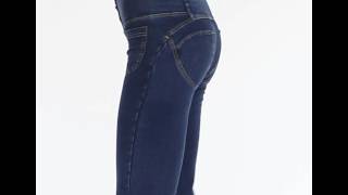 Freddy WR.UP HIGH RISE Wide Flare Knit Denim - Dark Rinse