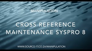 Source IT MAN Xref SYSPRO 8