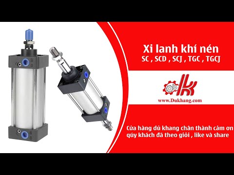 Video Cấu tạo lắp đặt Xi lanh khí nén 2 đầu - SCD , SCJ , SC... - youtube
