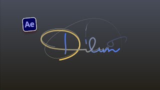 I MASTERED Gradient Signature Logo Animation in After Effects CC 2024! screenshot 5