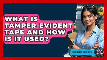 What Is Tamper-evident Tape And How Is It Used? - How It Comes Together