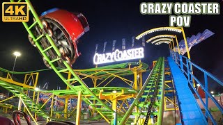 Crazy Coaster POV (4K 60FPS), Ray Cammack Shows Zamperla Crazy Mouse | Non-Copyright