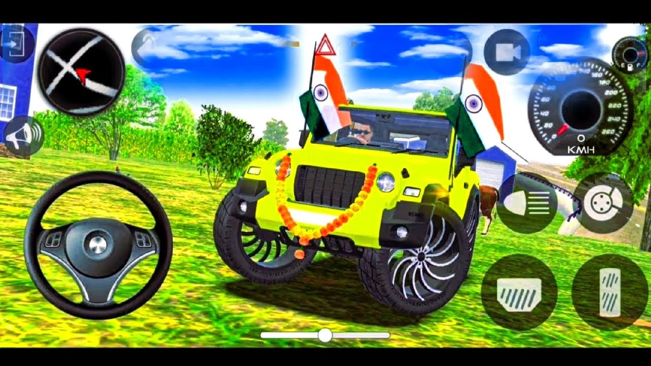 Modified Mahindra Thar😈Games:Indian Yellow Thar (Gadi Wala Games) Car Game Android Game - 