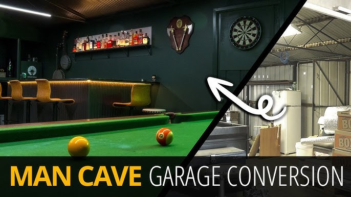 Garage Into A Man Cave On a Budget 