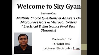 MCQ on Microprocessor and Microcontroller basics  l Diploma l Polytechnic l Engineering l SkyGyan