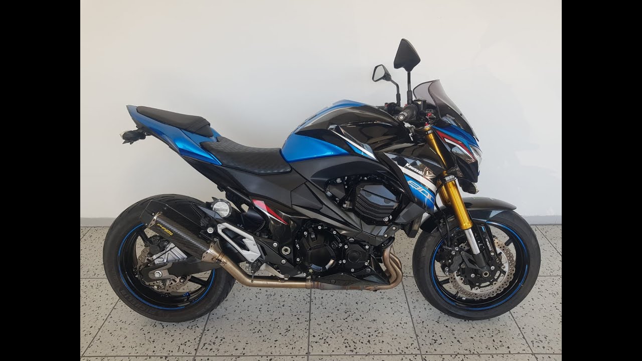 2017, KAWASAKI Z800, BLUE, 11688KM's - YouTube