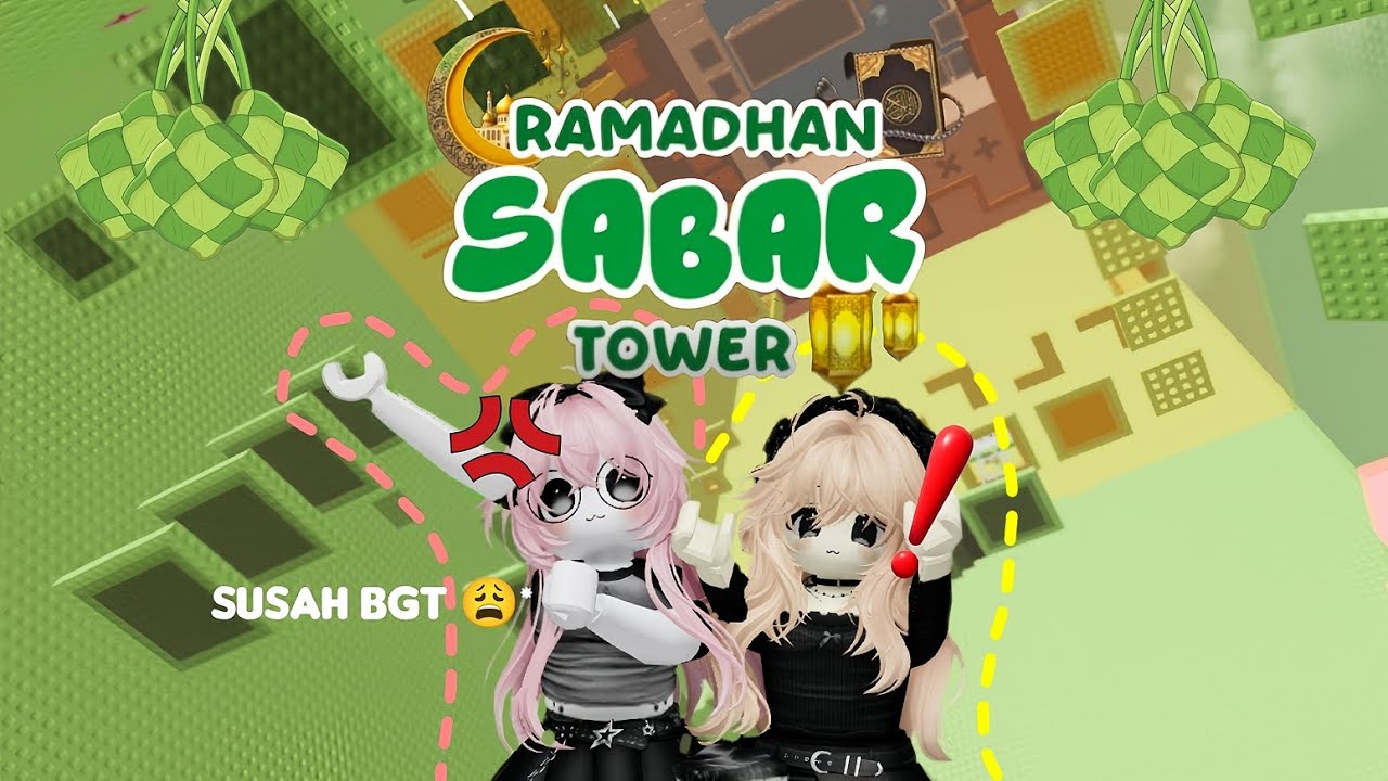 SUSAH BGT TOWERNYA😭👺 w/@hasna_hauraaa_29 || {voice reveal💗} || roblox Indonesia 🇮🇩