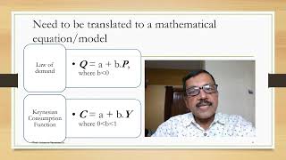 Basic Econometrics: Session 1 - Model Specification by Prof  Amaresh Samantaraya