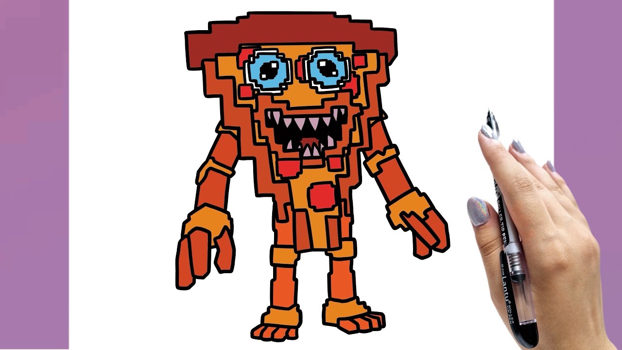 Как нарисовать Крейзилона Пизайоне из Plants vs Brainrots (Roblox) — шаг за шагом