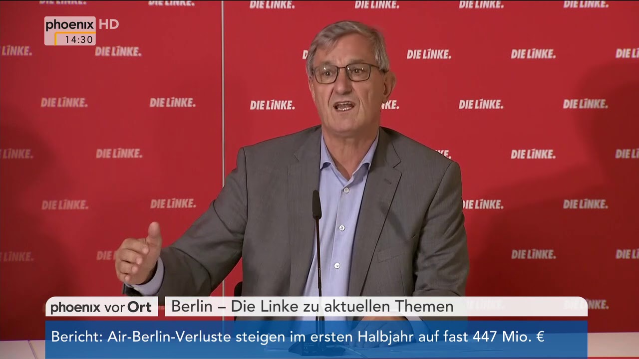 Bernd Riexinger zu den aktuellen Themen der Partei am 23.10.17 - YouTube