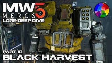 MechWarrior 5: Mercenaries (Part 10: Black Harvest) - Lore Deep Dive (MW5 Challenge Playthrough)