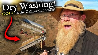 Dry Washing *Gold* in the California Desert!