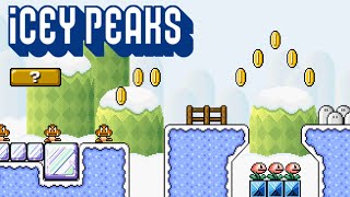 *Custom Mario Level* Icey Peaks [Mario Editor]