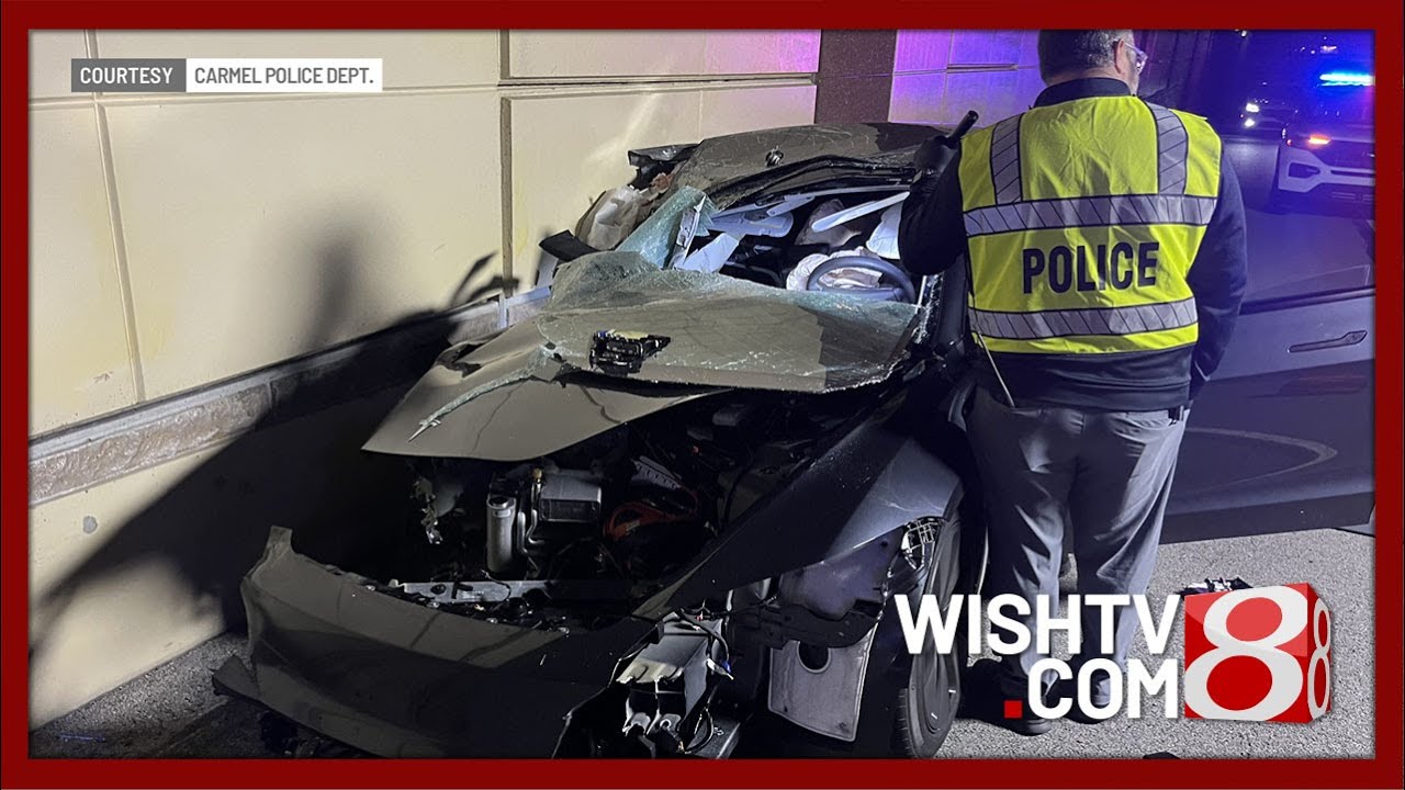 Man arrested after car chase, crash in Carmel - YouTube