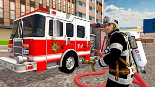 US Fire Truck Rescue Sim - City Fire Emergency and Victim Rescue - Android Gameplay screenshot 1