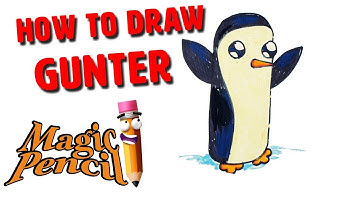 How To Draw Gunter from adventure time | Learn to draw art for kids | Magic Pencil