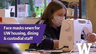 Free face masks sewn for UW housing & dining staff