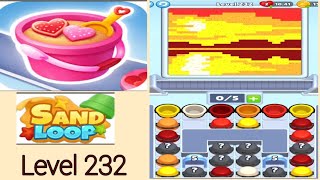 Sand loop level 232 sun rises  walkthrough solution 